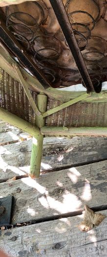 Wicker Chair Old Heavy