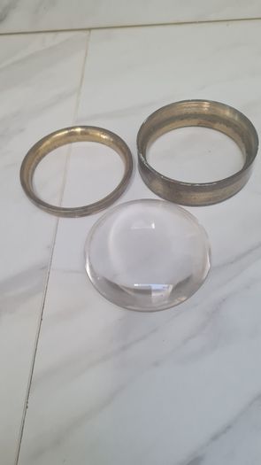 Antique desk magnifier