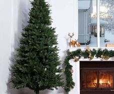 7.5ft Slim Artificial Christmas Tree