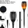Solar Lights Outdoor Garden, 4 Pack 33LED Waterproof Solar Flickering Dancing Flame Pathway Lights, Dusk to Dawn Auto On and Off for Garden Patio Deck Yard Driveway Pathway (FREE POSTAGE) Image 5