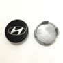 4 x Wheel Center Centre Hub Caps 60/55mm Black Emblem Alloy Wheels for HYUNDAI Image 2