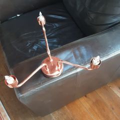 Free rose gold ceiling light no shades