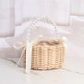 Brand New Wicker Flower Girl Baskets Handmade Rattan with Handles Image 4