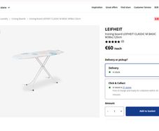 Ironing Board  White Cover