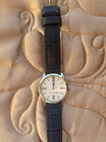 Tommy Hilfiger Navy Leather Womens Watch- Brand New