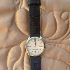 Tommy Hilfiger Navy Leather Womens Watch- Brand New