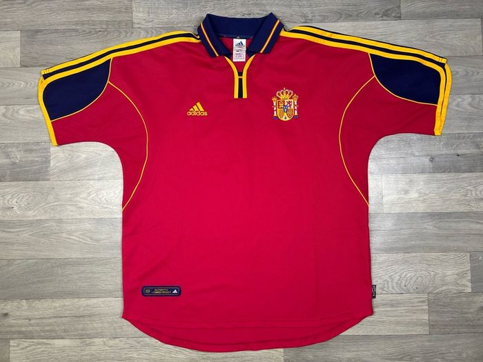 Genuine Vintage 1999 Adidas Spain Home Jersey Shirt Mens XL