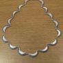 Ideal gift: ladies pastel baby pink and silver costumenecklace Image 2