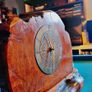 Old Irish bog oak mantle clock Image 5