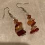 Handmade Carnelian Crystal Earrings Image 2