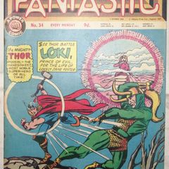 Fantastic! #34 Journey Into Mystery #108 Thor VS Loki (KEY RARE UK ISSUE)