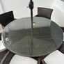 Rattan Patio Table and Chairs Image 3