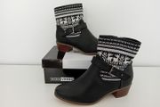 VICES-VERSO Fairisle Print Ankle Boots (BNIB)