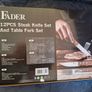 Brand new Fader steak knife and table fork set Image 2
