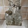 Victorian 4 Piece Cruet Set EPNS & Condiment Jam jar Image 2