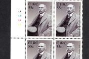 2010 Ireland 150th Anniversary of the Birth of Douglas Hyde (President of Ireland 1938-45) Commemorative Stamp Plate Block 1A1A1A1A Mint Never Hinged (MNH)