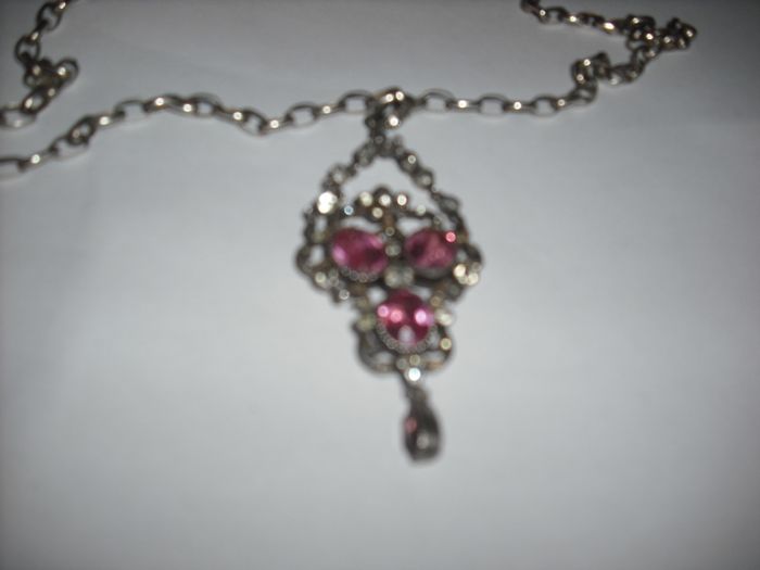 a art nouveau silver pendan c1890