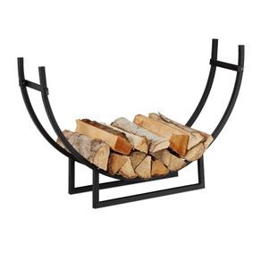 Firewood shelf semi-circular