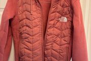 North face dusty pink hoody jacket size small