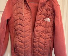 North face dusty pink hoody jacket size small