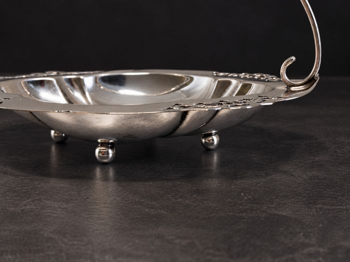 Vintage Silver-Plated Serving Basket