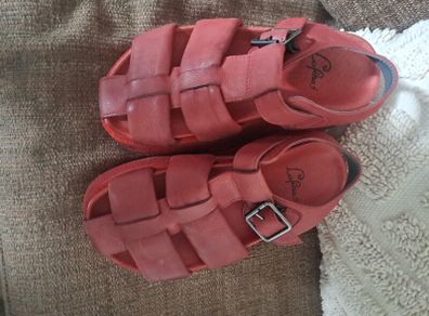 Rustic Red Lofina Moon Sandals Sz 4 Uk f2