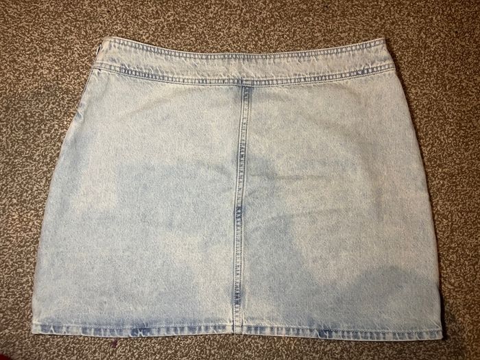zara denim skirt