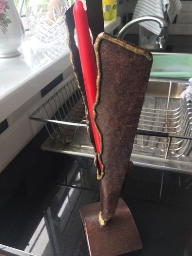 Heavy copper unique candle holder