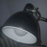 Tall Vintage Angle Pause Enamel and Chrome Lamp > 40 inches. Image 5