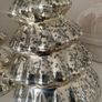 ShabbyChic Set of 2 Crackled Glass Candle Holders and Also Laura Ashley Mirror Bases for sale too 2e each Image 10