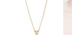 18ct Yellow Gold Solitaire Diamond Necklace