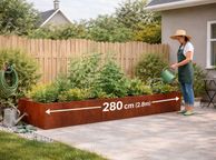 main image for ad Outdoor Planter Box  Extra Large Weathering Steel Raised Garden Bed 280cm