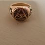Mens large ring gold coloured Image 2