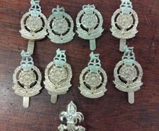Vintage Metal Army Badges
