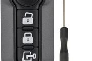 3 Button Key Fob Case Shell For Fiat 500 Ducato Doblo 500L Punto Bravo Panda Iveco Daily Peugeot Boxer Citroen Key Fob with Screwdriver key Ring