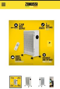 Two Zansussi Oil Filled Radiatorsr With 11 Fins for sale 90 Euro Each