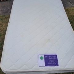 small double bed and mattress