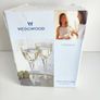 Fancy Crystal 4 white wine glasses elegance Wedgewood exclusive set Image 2
