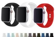 Replacement Bracelet Silicone Sport Strap for Apple Watch Series 9 8 7 6 5 4 3 2 1 SE