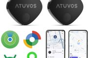 Dual System Air Tracker Tag PRO 2Pack, Smart Key Finder Works with Android Google Find Hub or iOS Apple Find My APP, Bluetooth Item Locator for Luggage, Suitcase, Bags