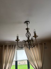 Tuscany 3 Light Antique Brass Dual Mount Pendant Light set of 2