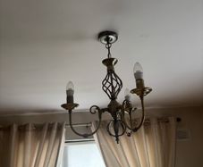 Tuscany 3 Light Antique Brass Dual Mount Pendant Light set of 2