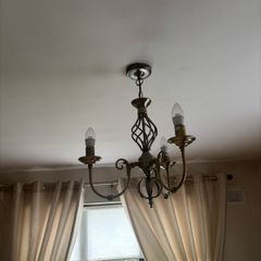 Tuscany 3 Light Antique Brass Dual Mount Pendant Light set of 2