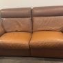 3 Seater Italian Leather Sofa with Electric Recliner Image 6