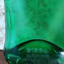 Upcycled Handmade Fused Green Glass Beer Bottles Image 3