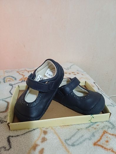 Start Rite Navy leather Babys first shoes.