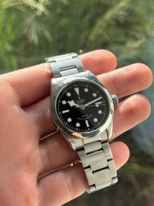 Tudor Black Bay 36 (Black Dial) 2017 ETA Movement, Full Set & Camo Strap