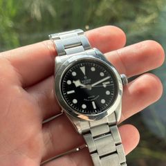 Tudor Black Bay 36 (Black Dial) 2017 ETA Movement, Full Set & Camo Strap