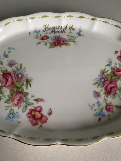 Reduced Royal Albert Flowers of the month dish