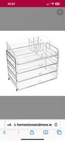 clear cosmetic organiser